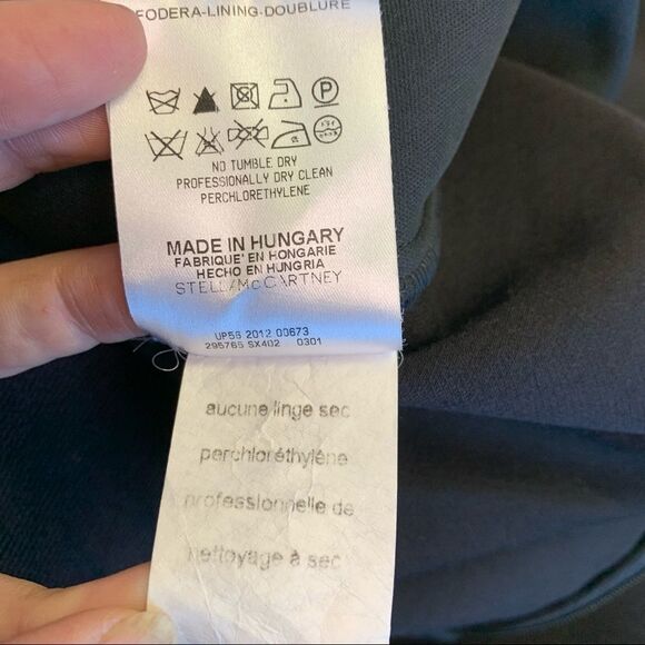 Stella McCartney Black Velvet Paneled Pencil Skirt 46 - Picture 7 of 13